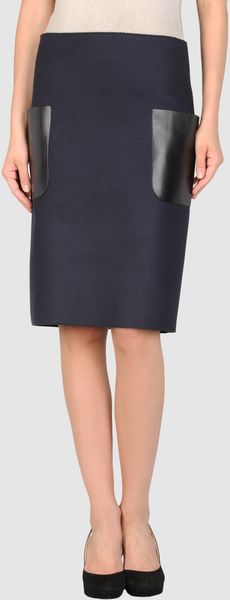 Celine Knee Length Skirt - Lyst