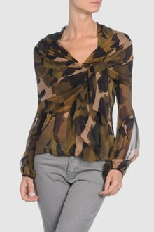 Diane Von Furstenberg Long Sleeve Shirt - Lyst