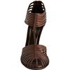 Gucci Brown Leather Strappy Sandals in Brown - Lyst