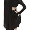 Alexander Wang Asymmetric Finejersey Dress in Black - Lyst