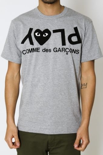  Upside Down Logo Tee - Grey 
