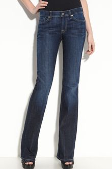 7 For All Mankind Bootcut Stretch Jeans (los Angeles Dark Wash) - Lyst