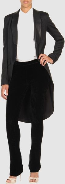 Alexander Wang Fulllength Jacket in Black - Lyst