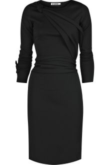 Jil Sander Wrap-detail Jersey Dress - Lyst