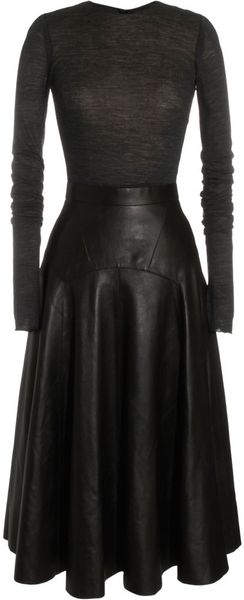 Derek Lam Contrast V-neck Dress - Lyst
