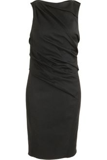 Helmut Lang Ruched Combo Dress - Lyst