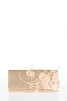 Oscar de la Renta Embroidered Roll Clutch - Lyst