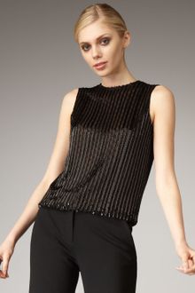 Diane Von Furstenberg Yvan Beaded Open-back Shell - Lyst