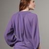 Diane Von Furstenberg Acquilina Threequartersleeve Blouse in Purple - Lyst