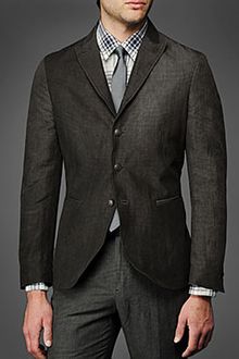 John Varvatos Peak Lapel Wire Insert Soft Jacket - Lyst
