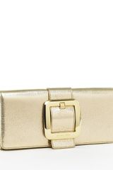 Michael by Michael Kors Sutton Clutch, Pale Gold