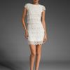 See By Chloé Tiered Lace Dress in White - Lyst