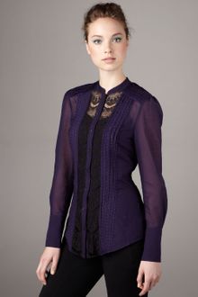 Temperley London Rodeo Lace-inset Blouse - Lyst
