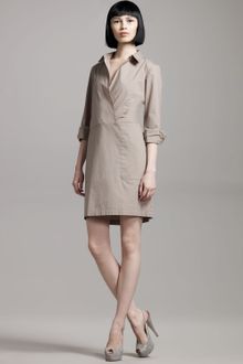 Theory Long-sleeve Shirtdress - Lyst