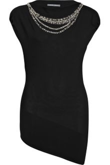 Alberta Ferretti Embellished Merino Wool Sweater - Lyst