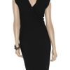 Antonio Berardi Twotone Crepe Pencil Dress in Black - Lyst
