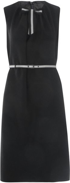 Boudicca Sleeveless Waffle Knit Dress in Black - Lyst