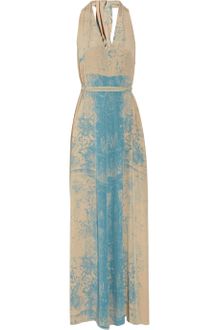 Gryphon Printed Silk Maxi Dress - Lyst