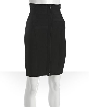 Hervé Léger Black Bandage Pencil Skirt - Lyst