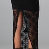 Nightcap Clothing Back Slit Lace Maxi Skirt in Black - Lyst