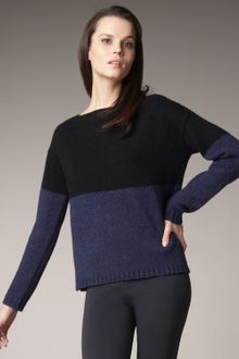 Vince Colorblock Boat-neck Sweater - Lyst