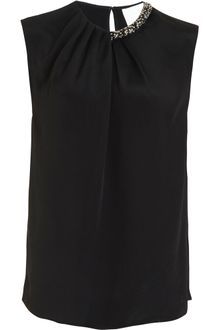 3.1 Phillip Lim Beaded Neck Top - Lyst