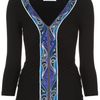 Emilio Pucci Ruched Top in Black - Lyst