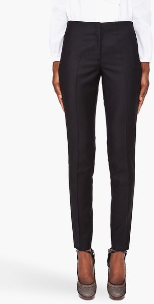 Viktor & Rolf Black Flannel Trousers - Lyst