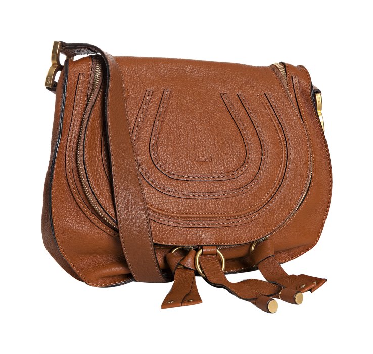 Chloé Tan Calfskin Leather Zip Crossbody Bag in Brown (tan) | Lyst