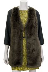 Tibi Faux Fur Convertible Vest/coat
