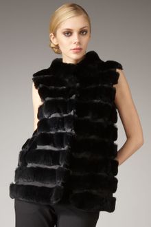 Diane Von Furstenberg Funnelia Puffer Fur Vest - Lyst