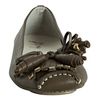French Sole Khaki Leather Clove Kiltie Flats in Green (khaki) - Lyst