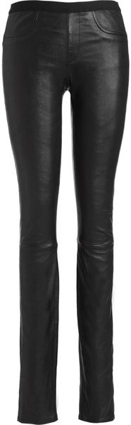 Helmut Lang Skinny Leather Pant - Lyst
