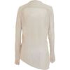 Helmut Lang Asymmetric Hem Sweater in Beige (newsprint) - Lyst