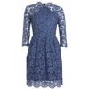 Carven Lace Dress in Blue (navy) - Lyst