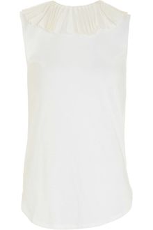 Carven Ruffle Collar Top - Lyst