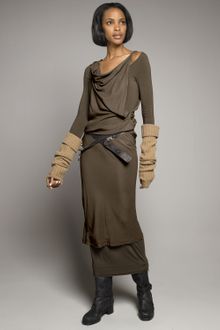 Donna Karan New York Stretch Double-layer Dress - Lyst