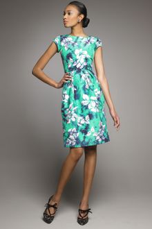 Oscar de la Renta Floral-embroidered Dress - Lyst
