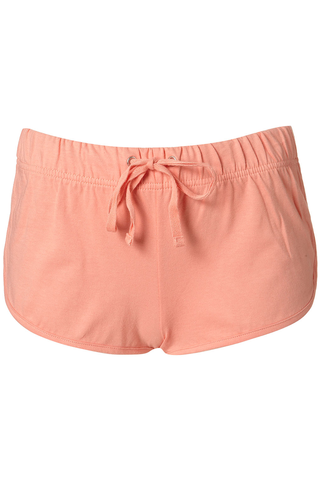 Topshop Peach Jersey Runner Shorts in Pink (peach) | Lyst