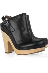 Belle By Sigerson Morrison Super Leather Platform Clogs