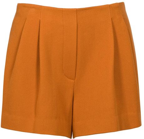 3.1 Phillip Lim Zipper Pocket Shorts in Orange - Lyst