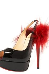 Christian Louboutin Lady Fox-heel Platform Slingback