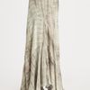 Haute Hippie Silk Print Maxi Skirt in Gray (nude) - Lyst