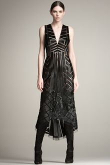 J. Mendel Calf-hair Cutwork Gown - Lyst