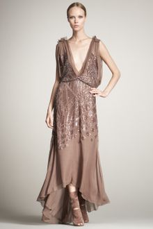 J. Mendel Sequined Chiffon Gown - Lyst