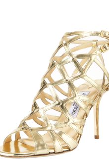 Jimmy Choo Mirrored Strappy Sandal - Lyst