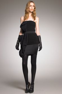 Lanvin Mixed-media Dress - Lyst