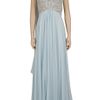 Marchesa Jewelled Bodice Gown in Blue - Lyst