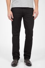 Nudie Jeans Slim Jim Black Twill Slim Jeans
