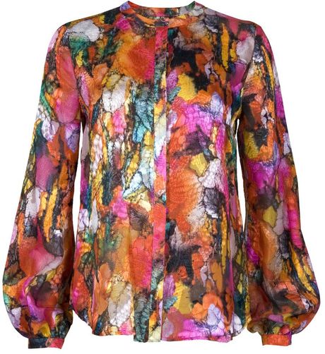 Preen Sunset Blouse in Floral - Lyst